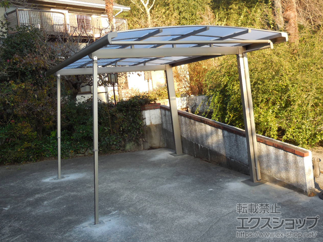 千葉県長生郡長柄町ののカーポート フーゴA (アーチスタイル) 積雪〜20cm対応 施工例