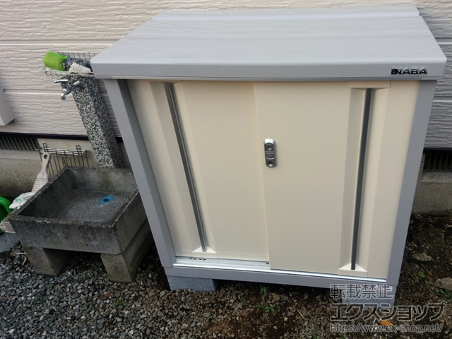 神奈川県横浜市のの物置・屋外倉庫 シンプリー 一般型 900×515×903 MJX-095A-P-FW 施工例