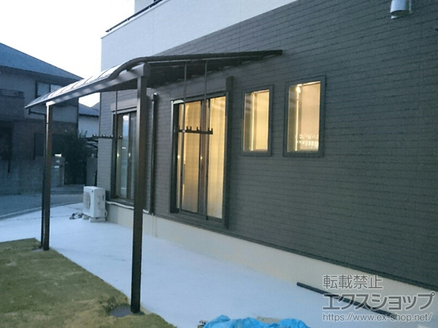 兵庫県三木市ののテラス屋根 ヴェクターテラス R型 テラスタイプ 単体 積雪〜20cm対応 施工例