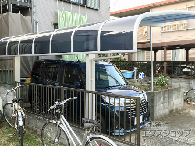 神奈川県伊勢原市ののカーポート レイナキャップポートグラン　積雪〜20cm対応 施工例