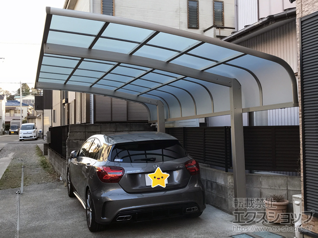 神奈川県横須賀市ののカーポート レイナキャップポートグラン　積雪〜20cm対応 施工例