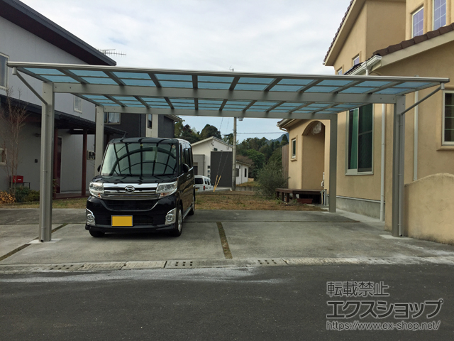 鹿児島県日置市ののカーポート エフルージュ ツイン 積雪〜20cm対応 施工例
