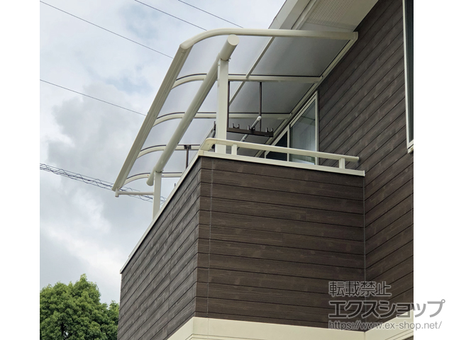 三重県鈴鹿市ののバルコニー・ベランダ屋根 ヴェクターテラス R型 屋根タイプ 単体 積雪〜20cm対応 施工例