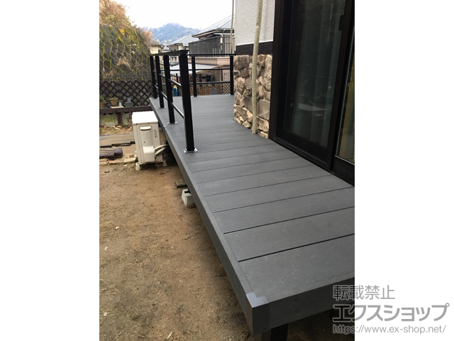 広島県広島市ののウッドデッキ リウッドデッキ 200 施工例