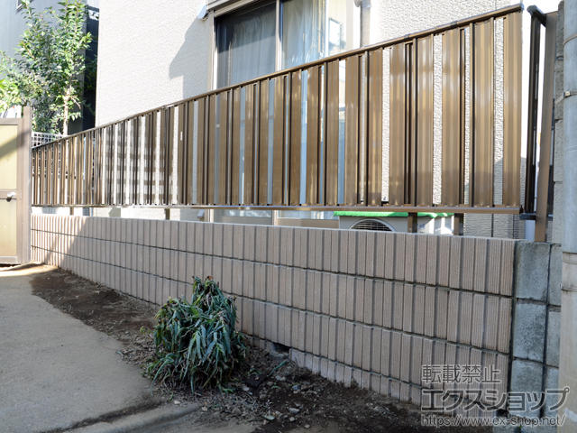 東京都北区ののフェンス・柵 ハイミレーヌフェンス1型 フリーポールタイプ 施工例