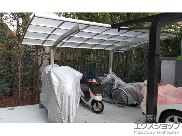 神奈川県川崎市ののカーポート プレシオスポート 積雪〜20cm対応 施工例