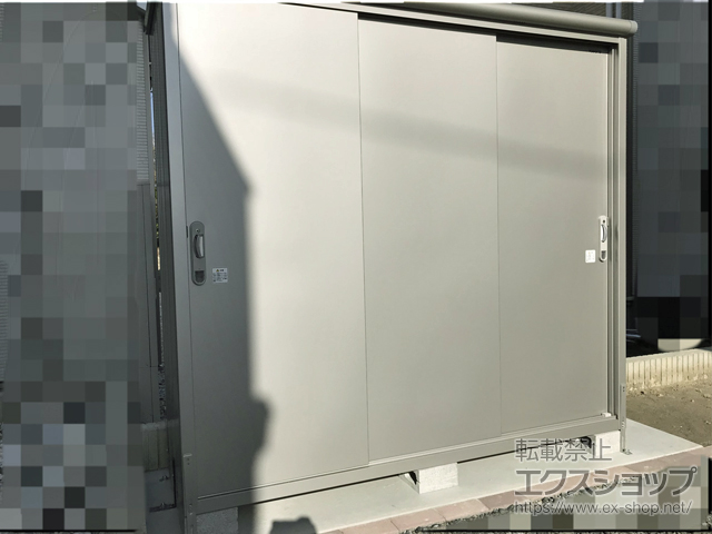 福島県郡山市のの物置・屋外倉庫 エスモ 一般型 2100×650×1959 ESE-2106A SS 施工例