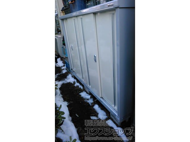 東京都国立市のの物置・屋外倉庫 シンプリー 一般型 1940×515×1303 MJX-195C-FW 施工例