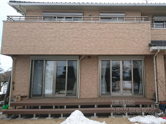 埼玉県蓮田市ののウッドデッキ リウッドデッキ 200 施工例