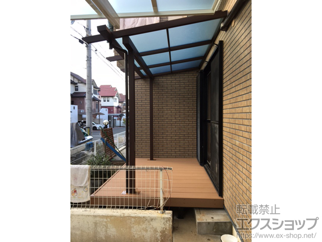 大阪府泉南市ののウッドデッキ リウッドデッキ 200 施工例