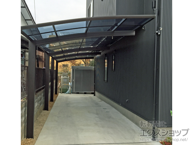 愛知県豊田市ののカーポート プレシオスポート 縦連棟 積雪〜20cm対応 施工例