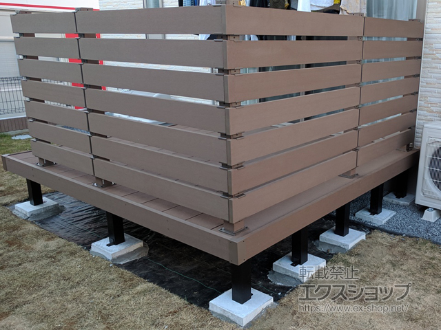 茨城県つくば市ののウッドデッキ リウッドデッキ 200 施工例