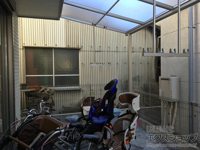 埼玉県川口市ののテラス屋根 ヴェクターテラス F型 テラスタイプ 単体 積雪〜20cm対応 施工例