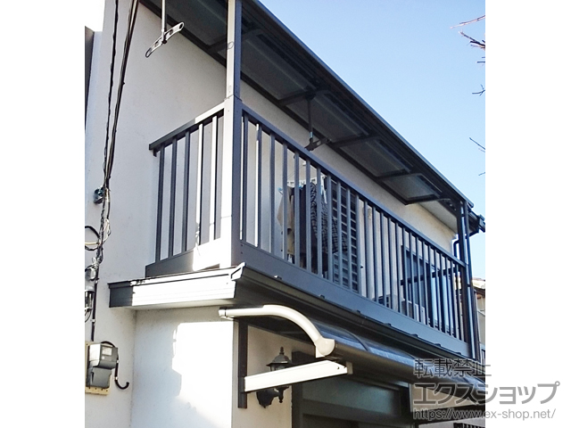 東京都品川区ののバルコニー・ベランダ屋根 スピーネ R型 ビューステージHスタイル屋根タイプ 単体 積雪〜20cm対応 施工例
