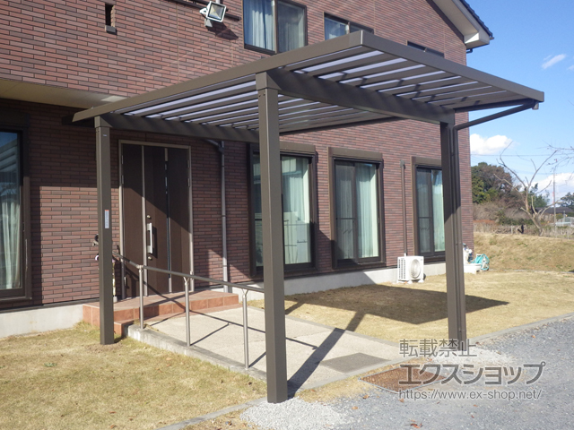 埼玉県日高市ののカーポート ソルディーポート 1台用 1500 積雪〜50cm対応 施工例