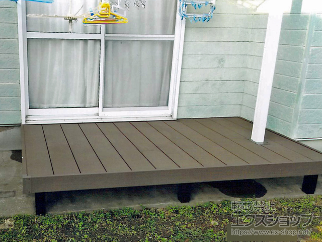 長崎県大村市ののウッドデッキ リウッドデッキ200 施工例