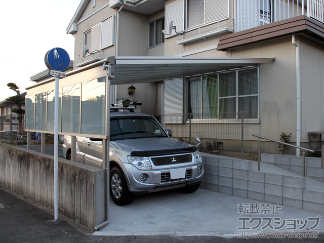 静岡県浜松市ののテラス屋根 ヴェクターテラス F型 ビッグサイズ 単体 積雪〜20cm対応 施工例