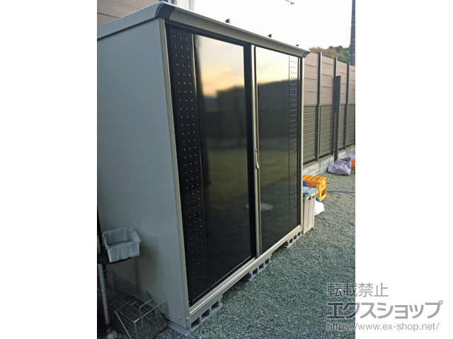 神奈川県足柄上郡中井町のの物置・屋外倉庫 グランプレステージジャンプ 1879×900×1900 GP-199A-F-CK 施工例