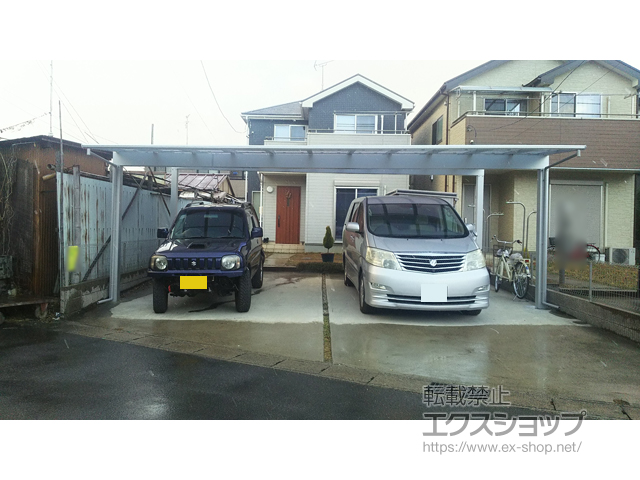 愛知県一宮市ののカーポート エフルージュ トリプル 積雪〜20cm対応 施工例