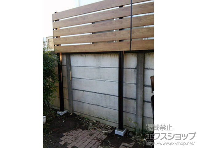 神奈川県鎌倉市ののフェンス・柵 コレット 1型 多段フリー支柱（パネル1段） 施工例