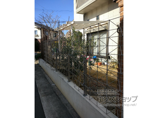 神奈川県小田原市ののフェンス・柵 エスパリアフェンス 1型　 固定柱施工 施工例