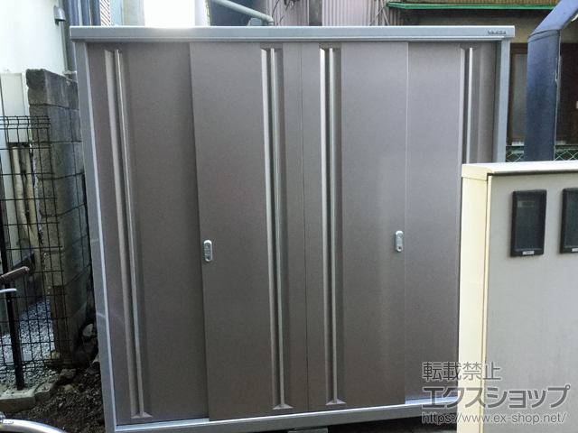 東京都世田谷区のの物置・屋外倉庫 シンプリー 一般型 1940×905×1903 MJX-199E-P-AR 施工例