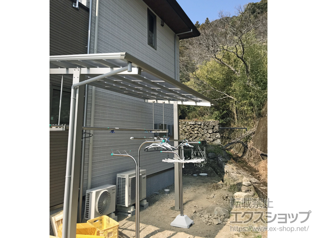 高知県高岡郡佐川町ののテラス屋根 エフルージュグランZERO テラスタイプ 積雪〜20cm対応 施工例