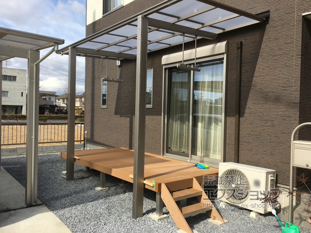 岐阜県岐阜市ののウッドデッキ リウッドデッキ 200 施工例