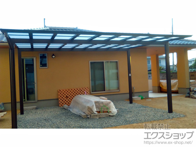 兵庫県神戸市ののカーポート ソリッドポート ワイド 積雪〜20cm対応 施工例