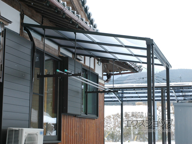 奈良県宇陀郡御杖村ののテラス屋根 スピーネ F型 テラスタイプ 単体 積雪〜20cm対応 施工例