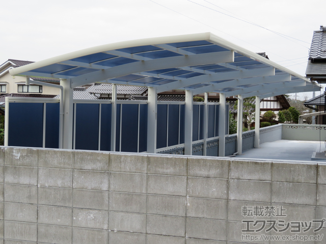 福岡県田川郡添田町ののカーポート レイナポートグラン 縦連棟　積雪〜20cm対応 施工例