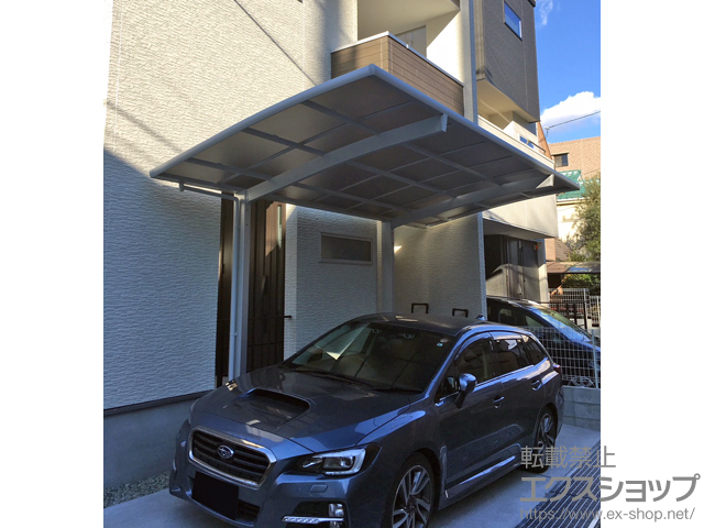 兵庫県神戸市ののカーポート ネスカR (ラウンドスタイル) 積雪〜20cm対応 施工例