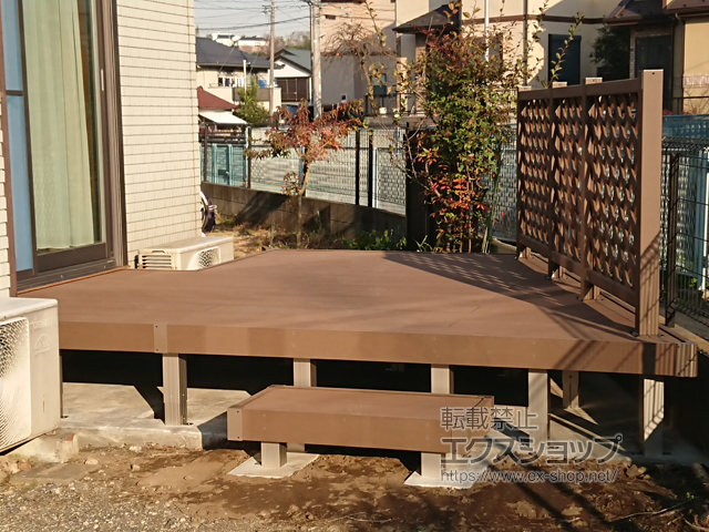 神奈川県川崎市ののウッドデッキ リウッドデッキ 200 施工例