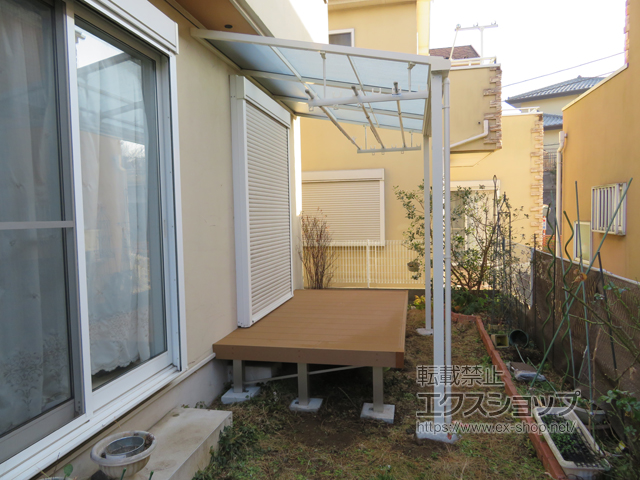 千葉県四街道市ののウッドデッキ リウッドデッキ 200 施工例