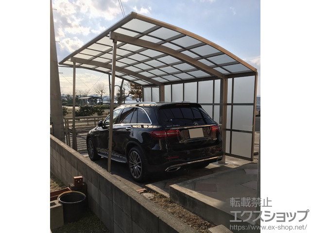 岡山県岡山市ののカーポート バリューポート HG 900 積雪〜30cm対応 施工例