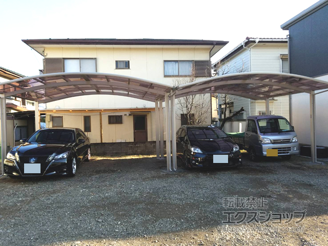 山梨県甲斐市ののカーポート レイナツインポートグラン　積雪〜20cm対応 施工例