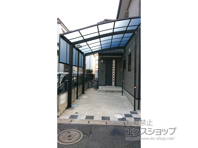 千葉県八千代市ののカーポート ネスカR (ラウンドスタイル) 積雪〜20cm対応 施工例