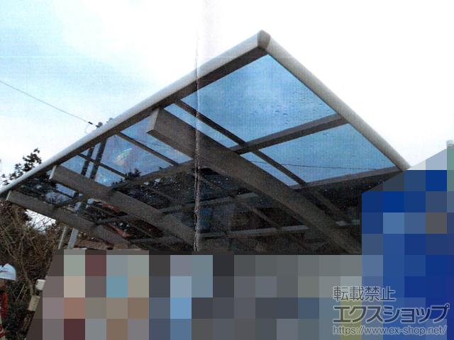 岡山県真庭市ののカーポート レイナポートグラン50 積雪〜50cm対応 施工例