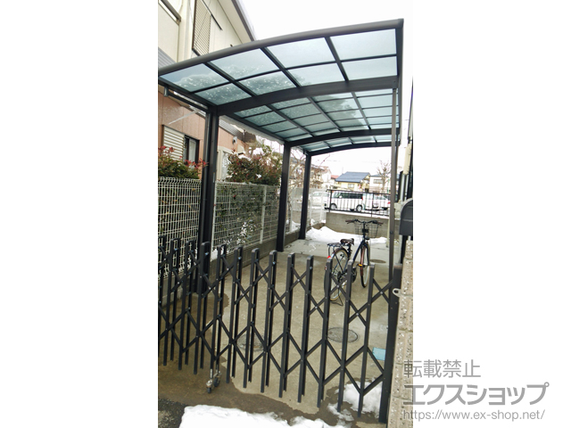 埼玉県さいたま市ののカーポート レイナポートグラン 延長 耐風圧強度仕様 積雪〜20cm対応 施工例
