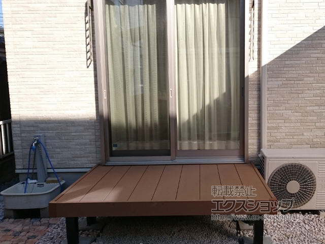 埼玉県三郷市ののウッドデッキ リウッドデッキ 200 施工例