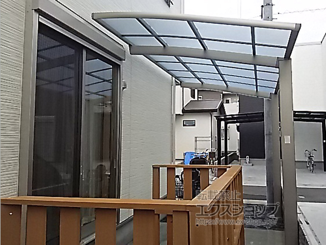 兵庫県加古川市ののカーポート ネスカR (ラウンドスタイル) 積雪〜20cm対応 施工例