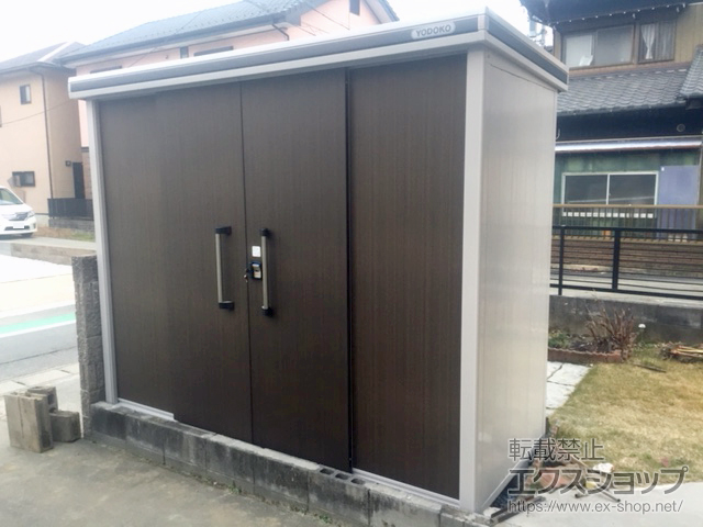 愛知県一宮市のの物置・屋外倉庫 エルモ 一般型 2920×1170×2361 LMD-2911H-DW 施工例