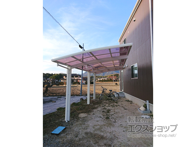 広島県東広島市ののカーポート レイナポートグラン 延長　積雪〜20cm対応 施工例