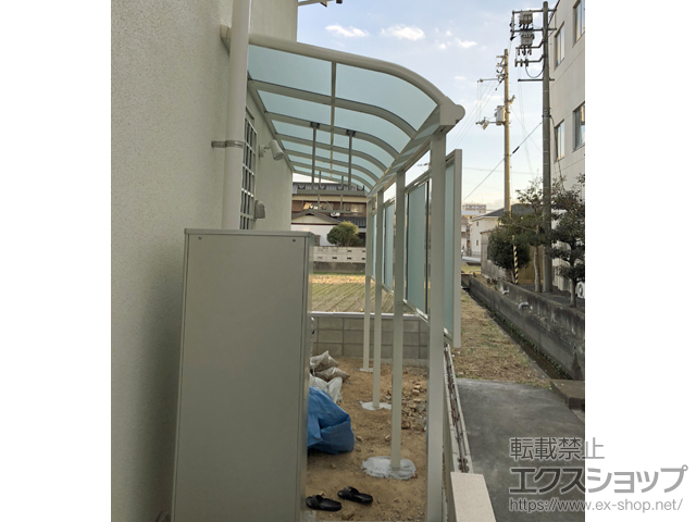 香川県高松市ののテラス屋根 ヴェクターテラス R型 テラスタイプ 単体 積雪〜20cm対応 施工例