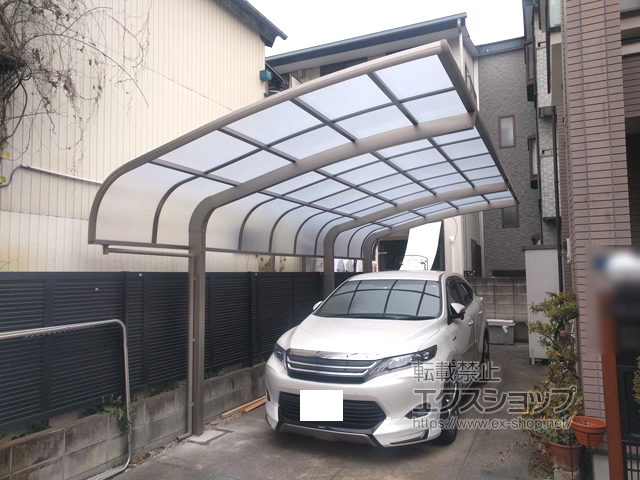 東京都板橋区のLIXIL リクシル（トステム）のカーポート テールポートシグマIII 延長 積雪〜20cm対応 施工例