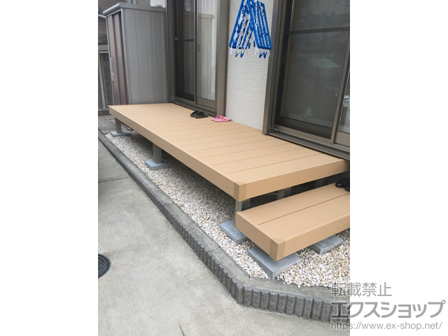 千葉県松戸市ののウッドデッキ リウッドデッキ 200 施工例
