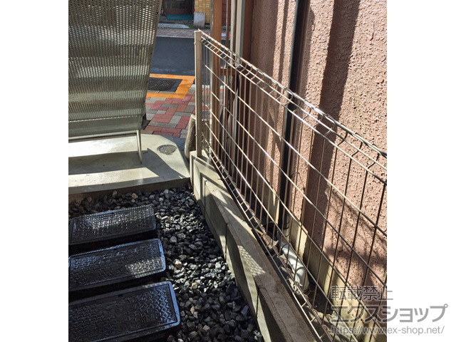 東京都杉並区ののフェンス・柵 ハイグリッドフェンスUF8型 フリーポール 施工例