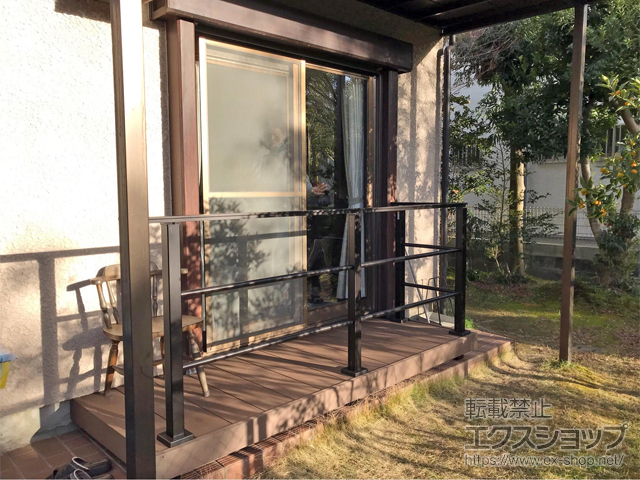 兵庫県川西市ののウッドデッキ リウッドデッキ 200 施工例