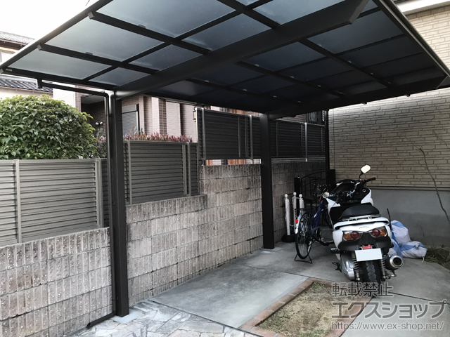 京都府宇治市ののカーポート ソリッドポート 積雪〜20cm対応 施工例