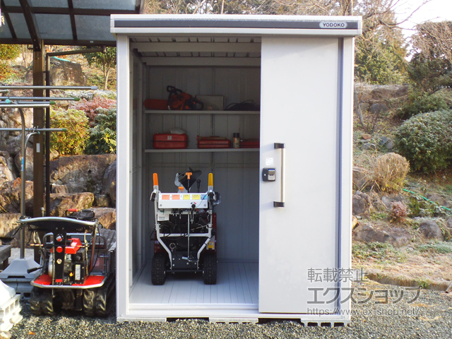 岡山県新見市のの物置・屋外倉庫 エルモ 一般型 1870×1870×2360 LMD-1818H-CB 施工例